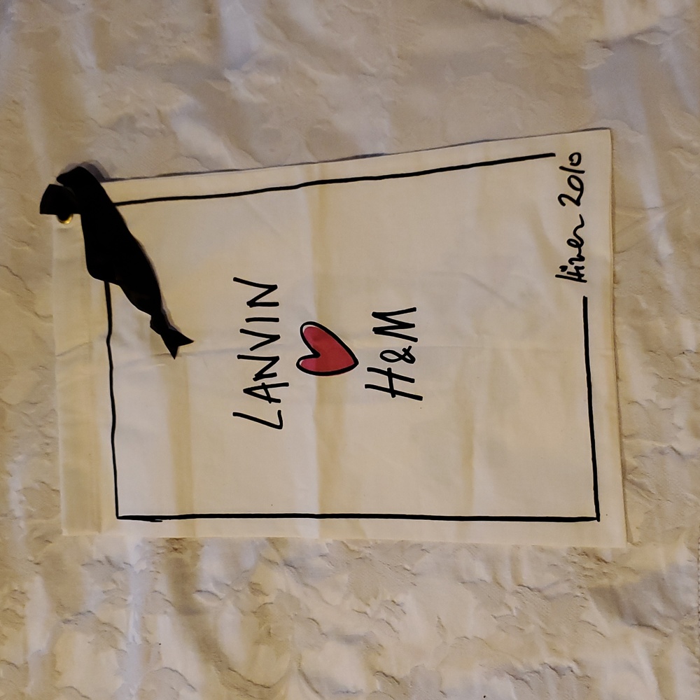 Lanvin Vintage Black High Heel Shoes Dust Bag - Picture 3 of 3